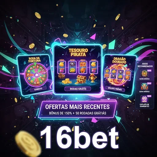 Imagem do site 16bet mostrando opções de apostas esportivas e jogos de cassino